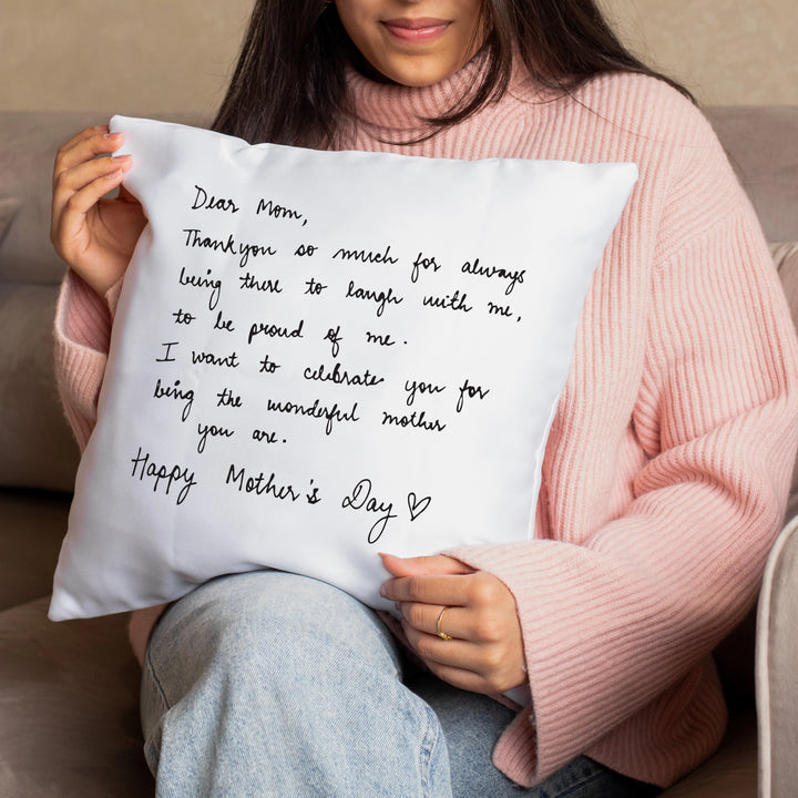 Letter for Mom Cushion Cover - In Hindi & English