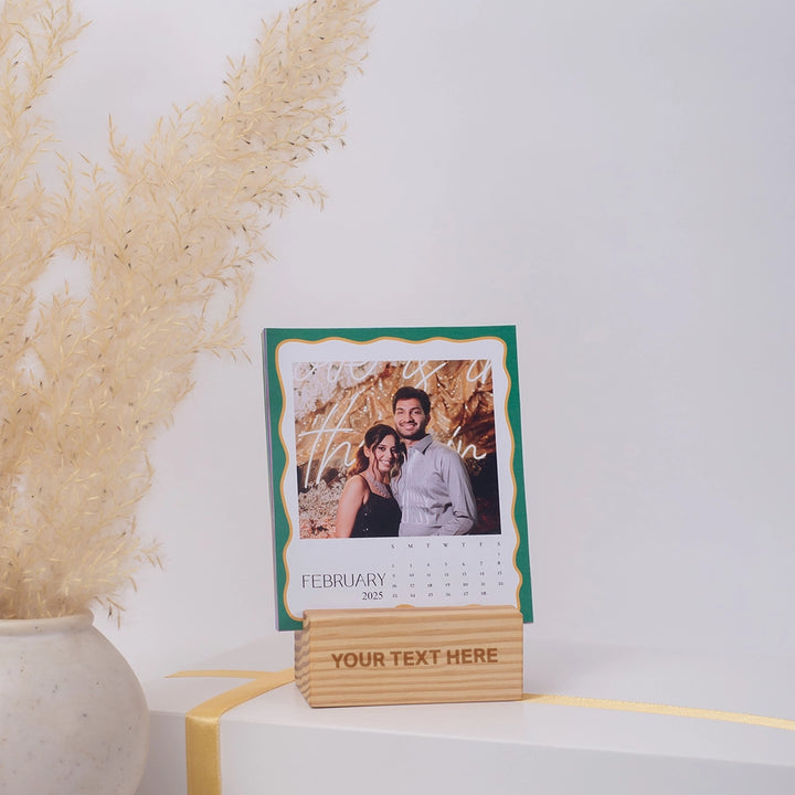 Calendar with photos - personalized & customized desk calendar