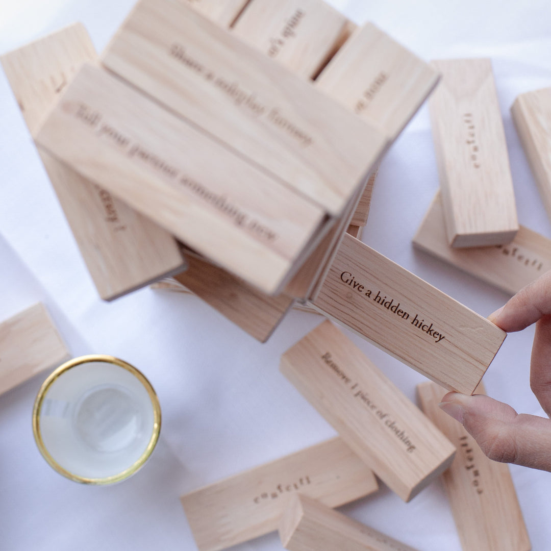 Jenga Party Game with a Twist