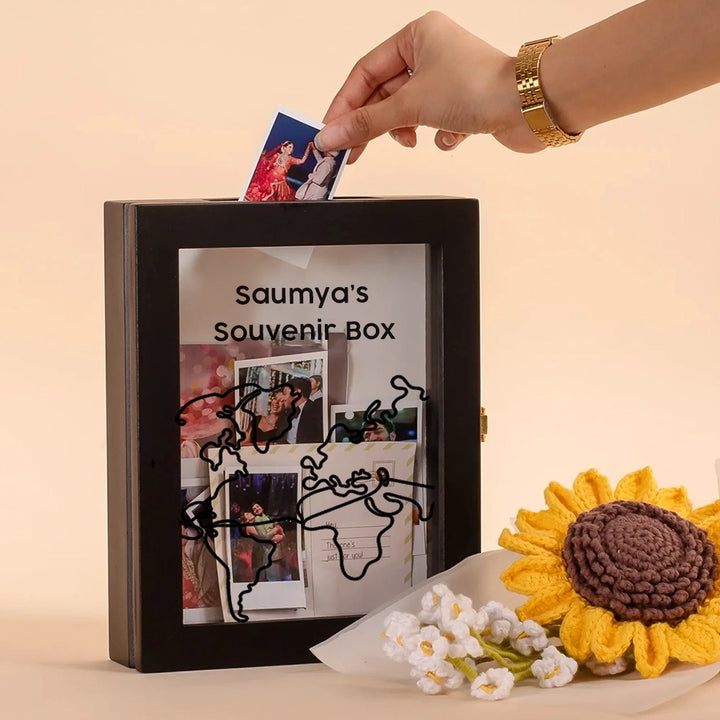 Travel Memory Box - souvenir & keepsake box customized