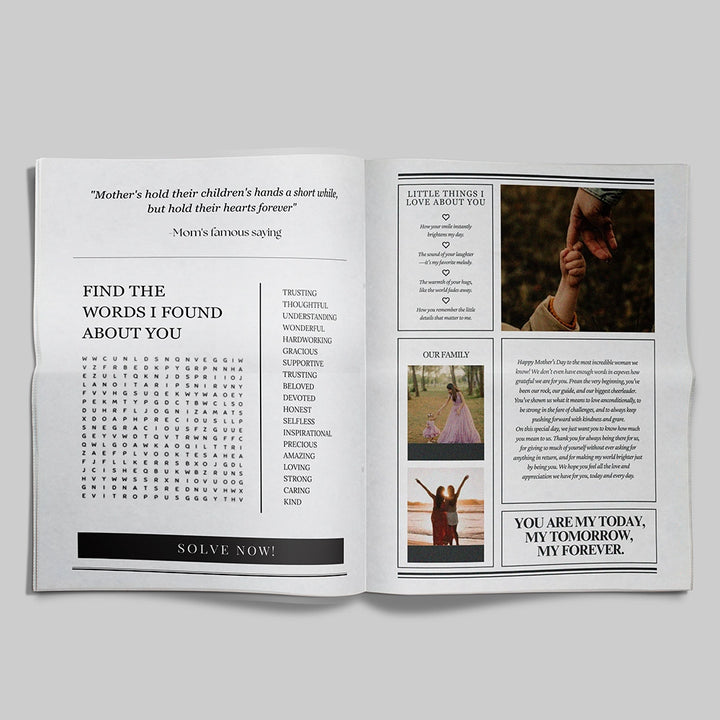 Mother's Day Newspaper - Personalised With Photos