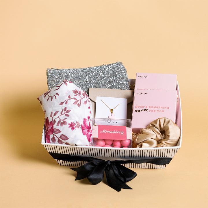 Elegant Accessories and Sweet Treats Gift Set for Her