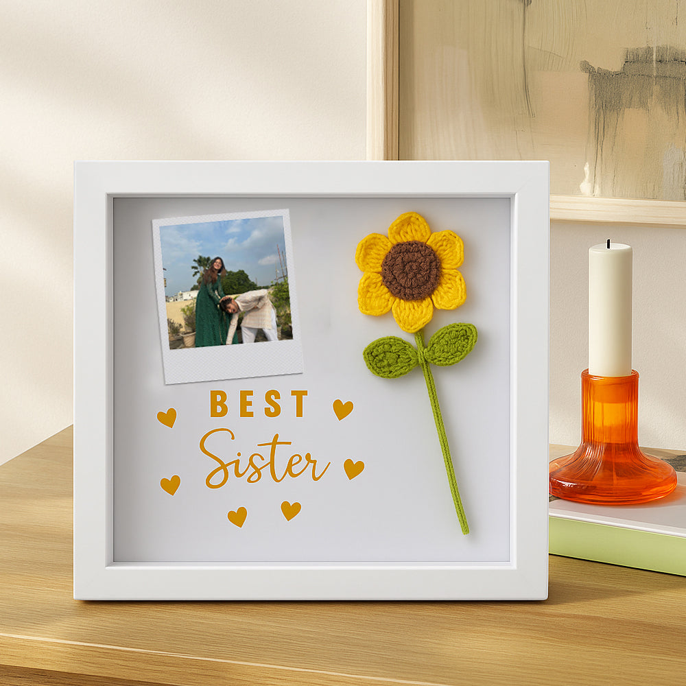 Custom 3D Sunflower Frame - Rakhi Gift for Sister