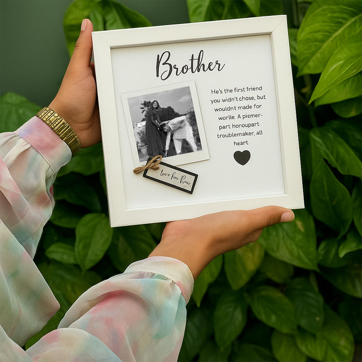 Custom 3D Photo Frame for Rakhi - Unique Raksha Bandhan Gift