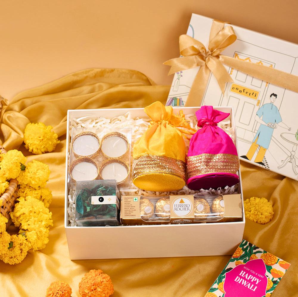 Premium Diwali Gift Hamper Luxury Festive Gift Box with Sweets