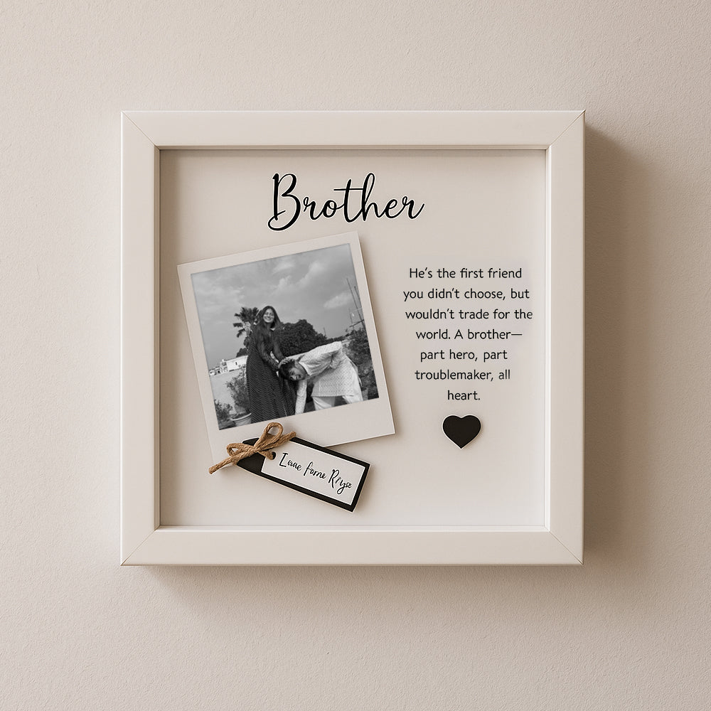 Custom 3D Photo Frame for Rakhi - Unique Raksha Bandhan Gift