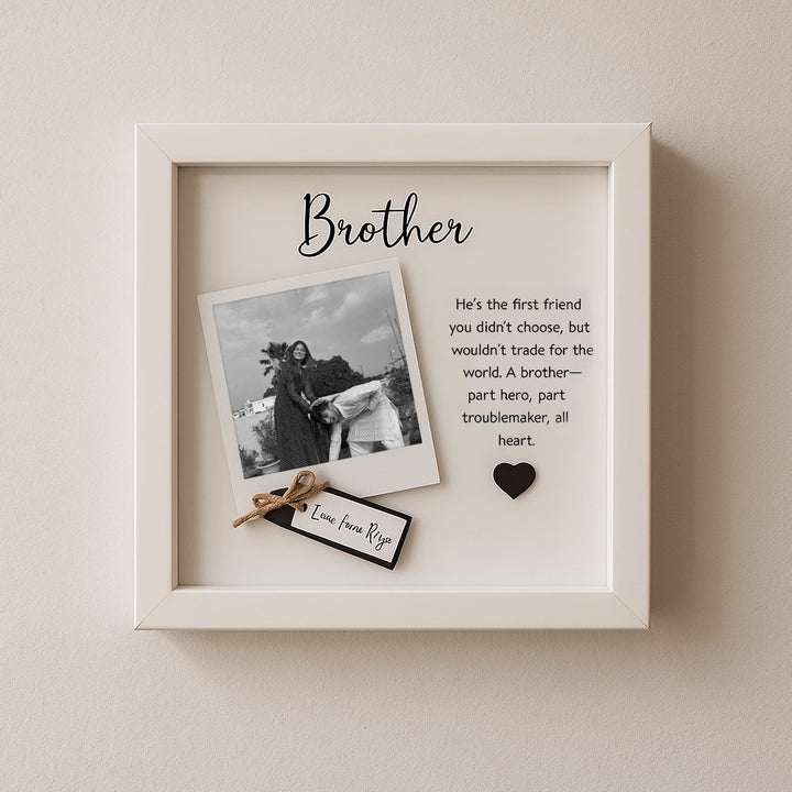 Custom 3D Photo Frame for Rakhi - Unique Raksha Bandhan Gift