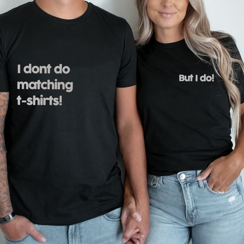 Matching Couple T-Shirts – The Perfect Pair – Confetti Gifts