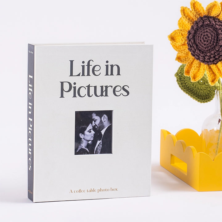 Coffee Table Book box – Creative personalized Memory Photo Storage Box for Gifting