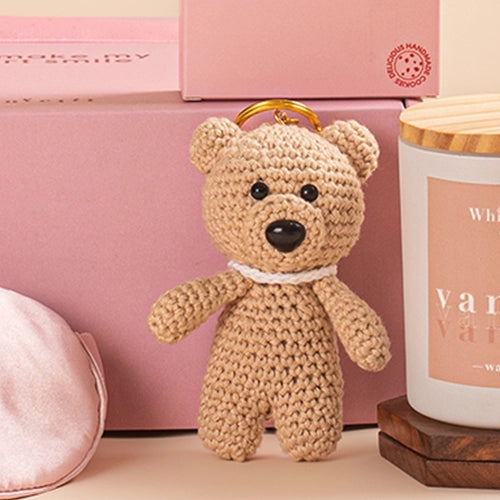 Crochet Teddy Keychain