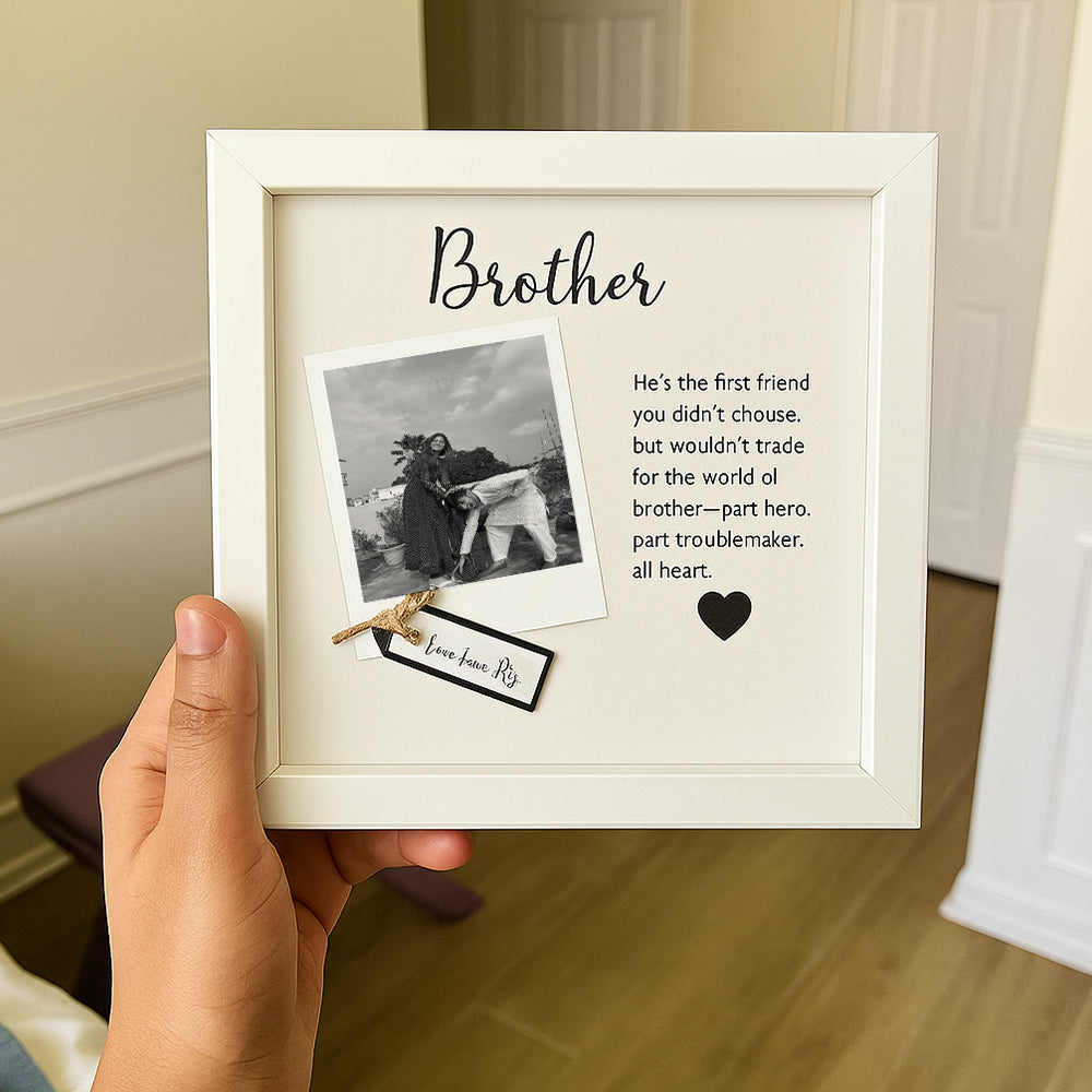 Custom 3D Photo Frame for Rakhi - Unique Raksha Bandhan Gift