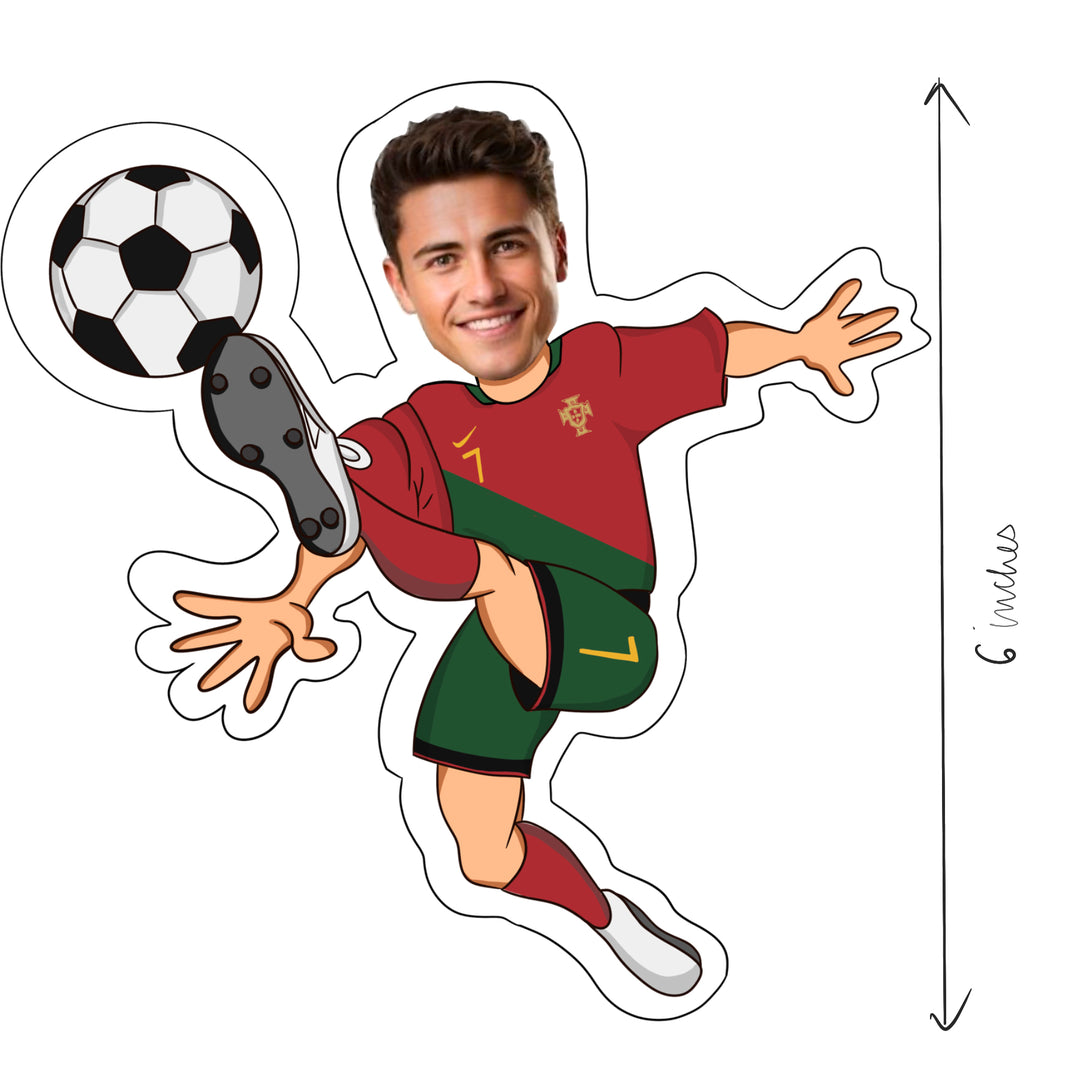 Personalized Sports Caricature for Football Lover