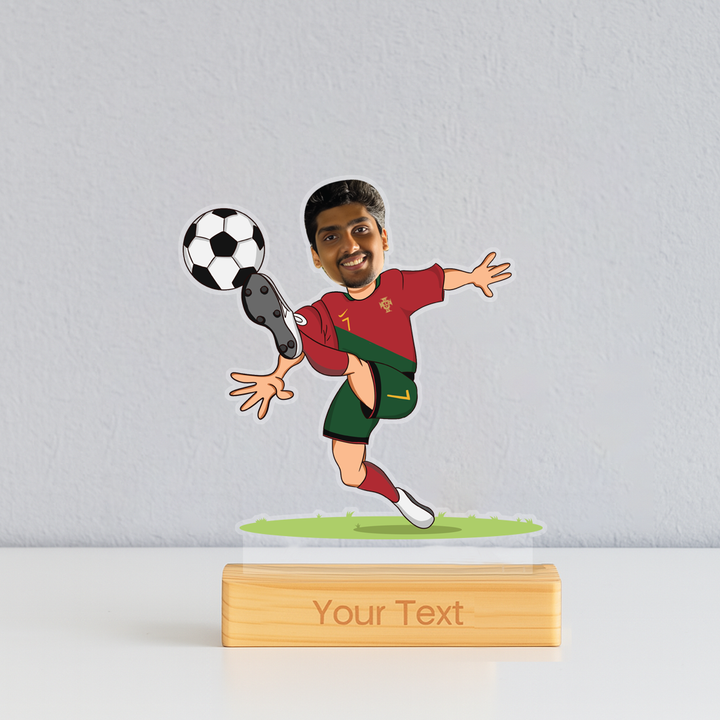 Personalized Sports Caricature for Football Lover