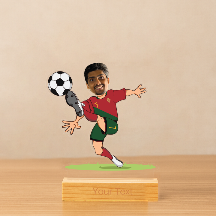 Personalized Sports Caricature for Football Lover