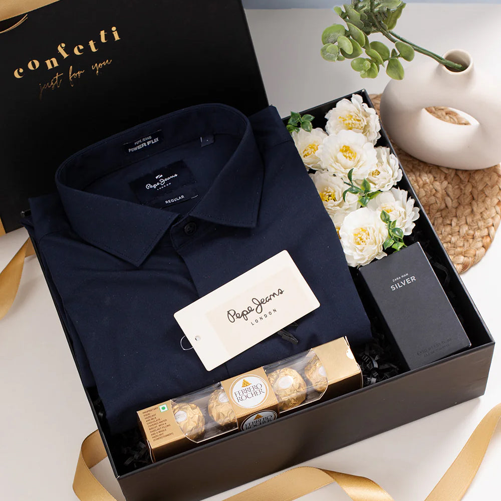 Gentleman's Hamper Premium Gift Box for Him with Ferrero Rocher