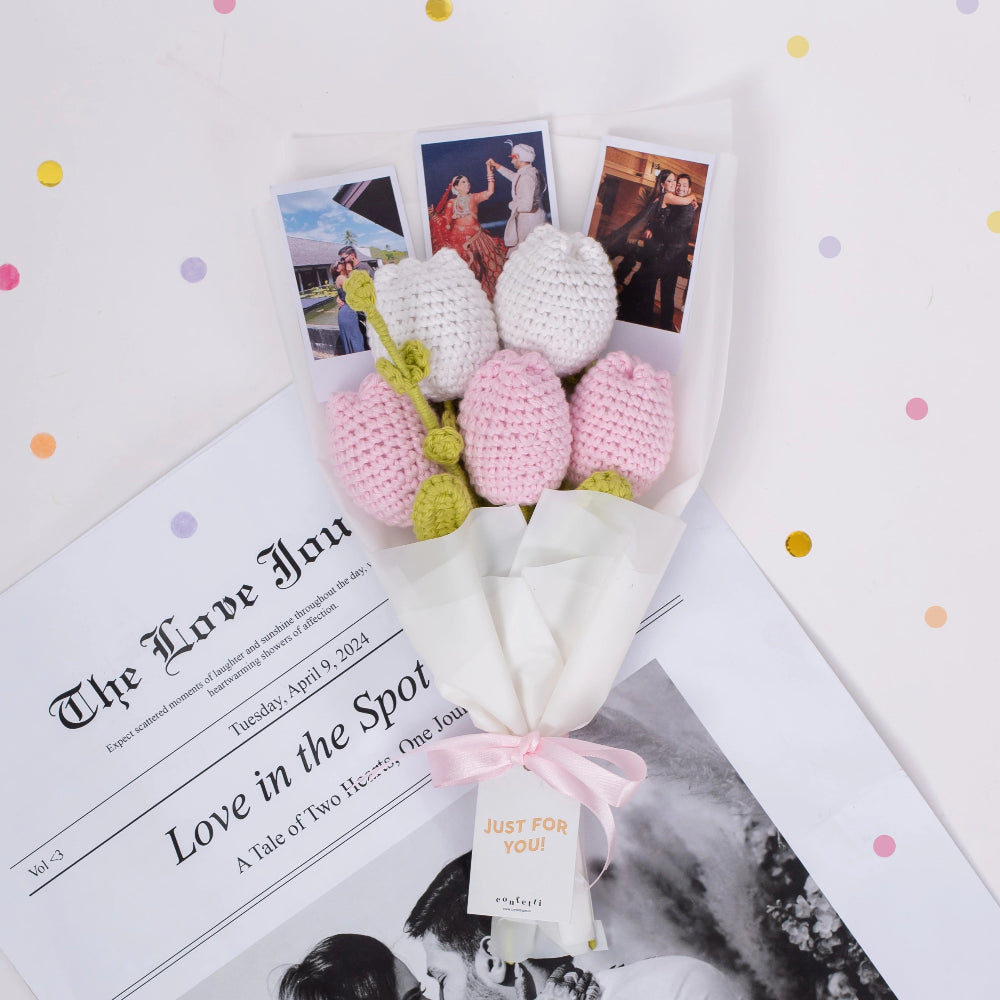 Handmade Crochet Flower Bouquet – A Unique Floral Gift – Confetti