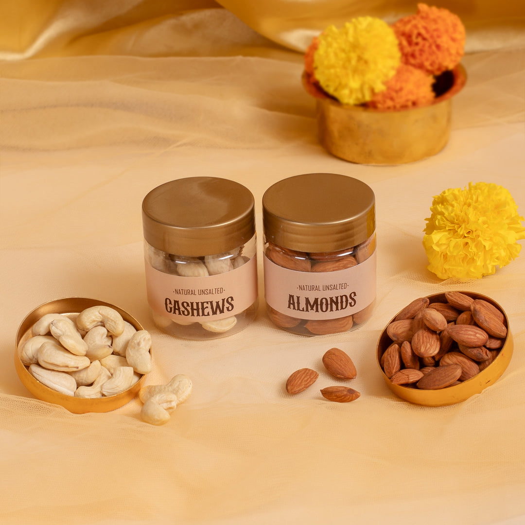 Almonds and Cashew 50 gm Each (Pet Jar)
