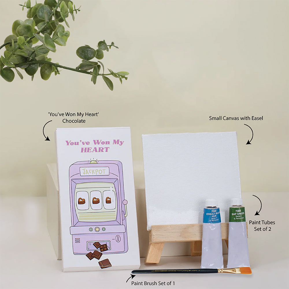 Paint Our Love Couple Canvas Hamper
