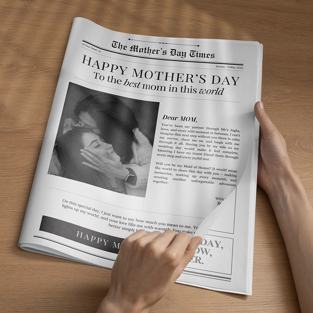 Mom’s Personalized Newspaper
