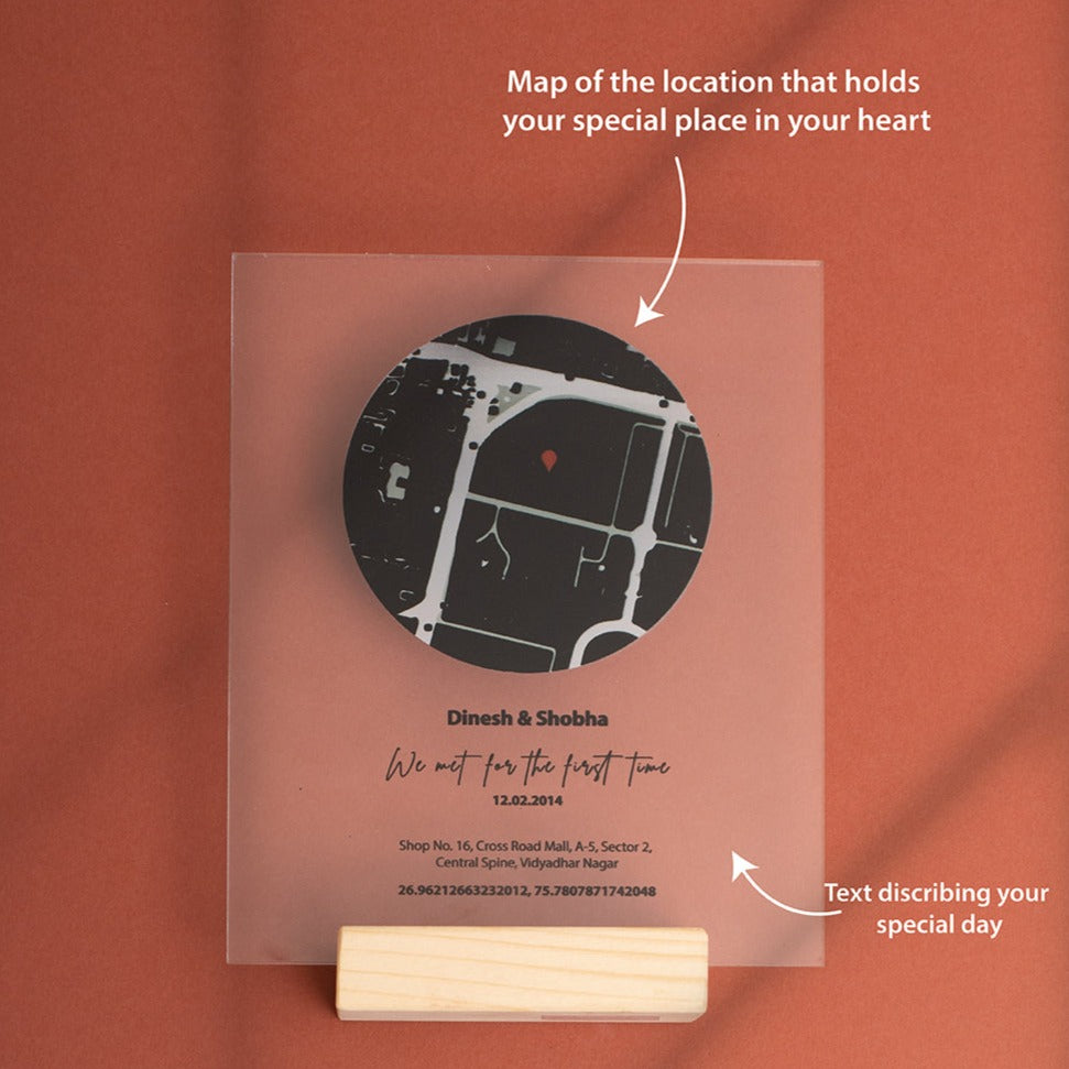 Personalized Location Plaque – An Anniversary Gift