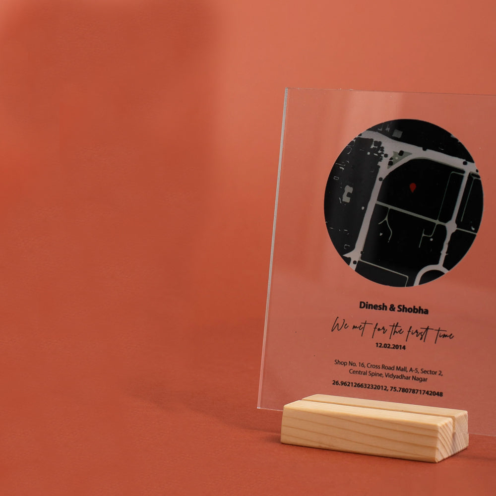 Personalized Location Plaque – An Anniversary Gift