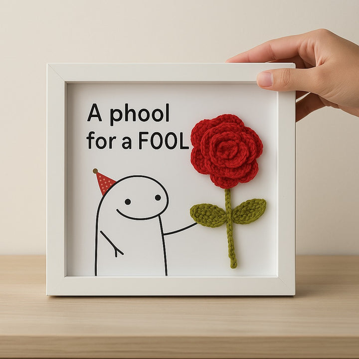 The Crochet Rose Frame