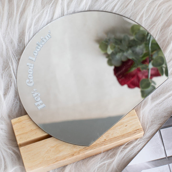 Tabletop mirror - portable makeup mirror for her