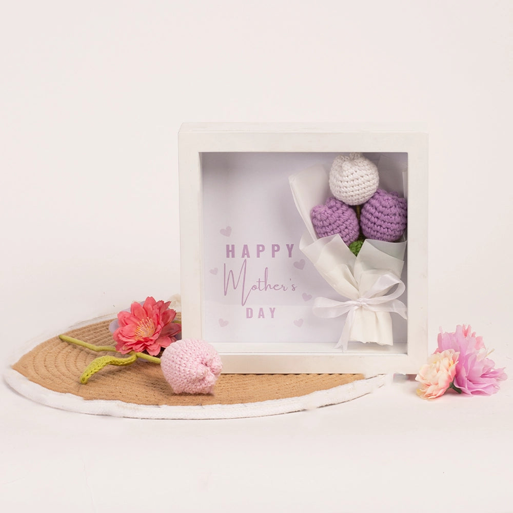 Mother's Day Tulip Crochet Frame