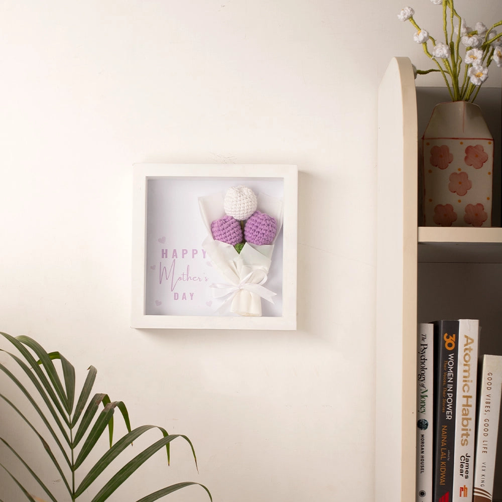 Mother's Day Tulip Crochet Frame