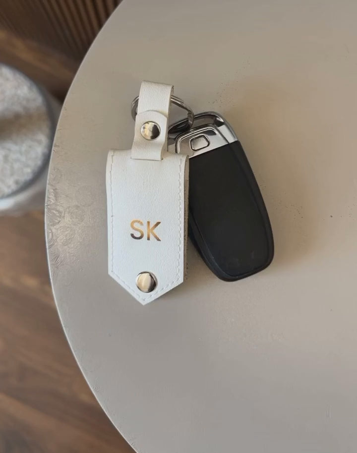 Leather keychain with photos - personalized, premium & stylish