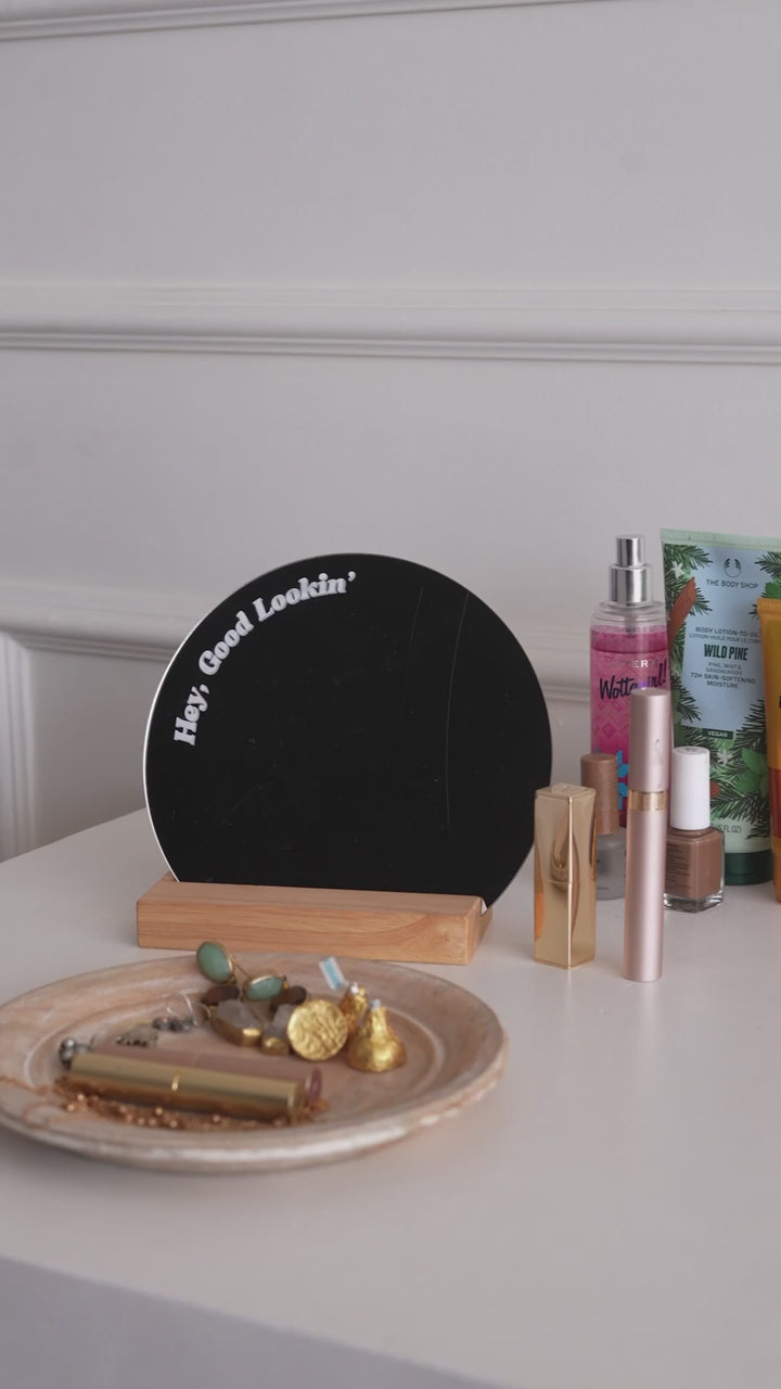 Tabletop mirror - portable makeup mirror for her