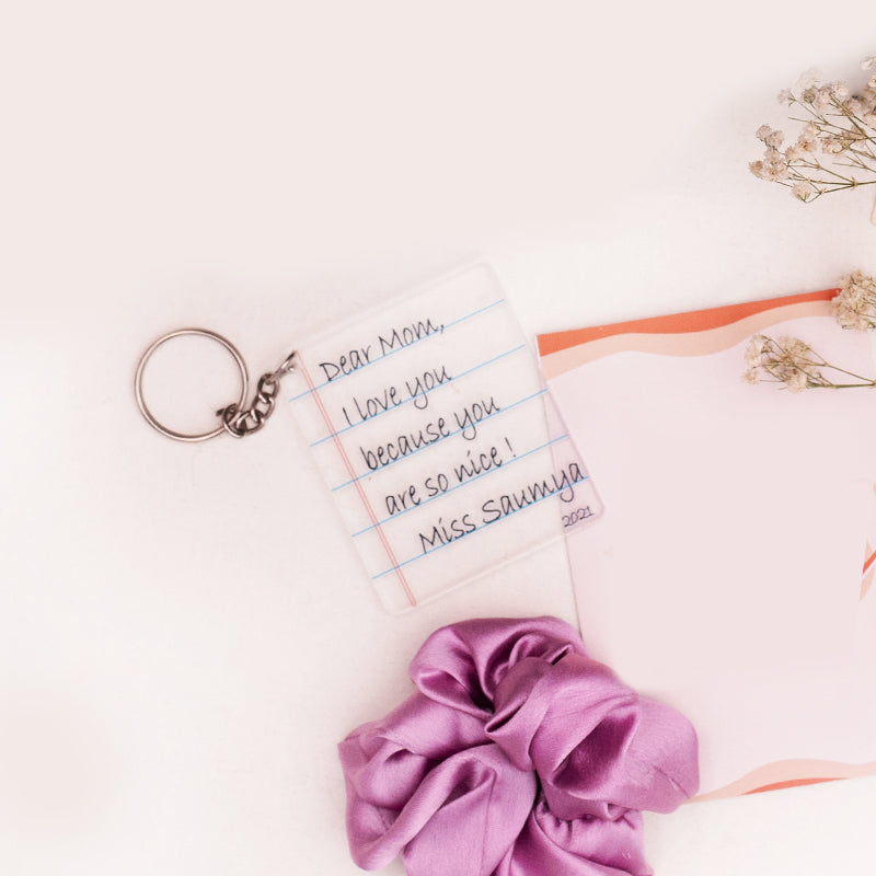 I Love You Mom Keychain