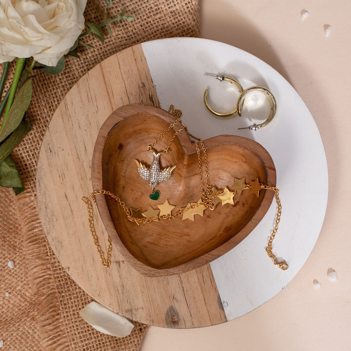 Trinket Heart Bowl- Personalized Wooden Bowl