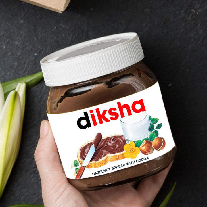 personalised nutella jar
