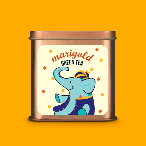 Green Tea Tin Marigold 50g