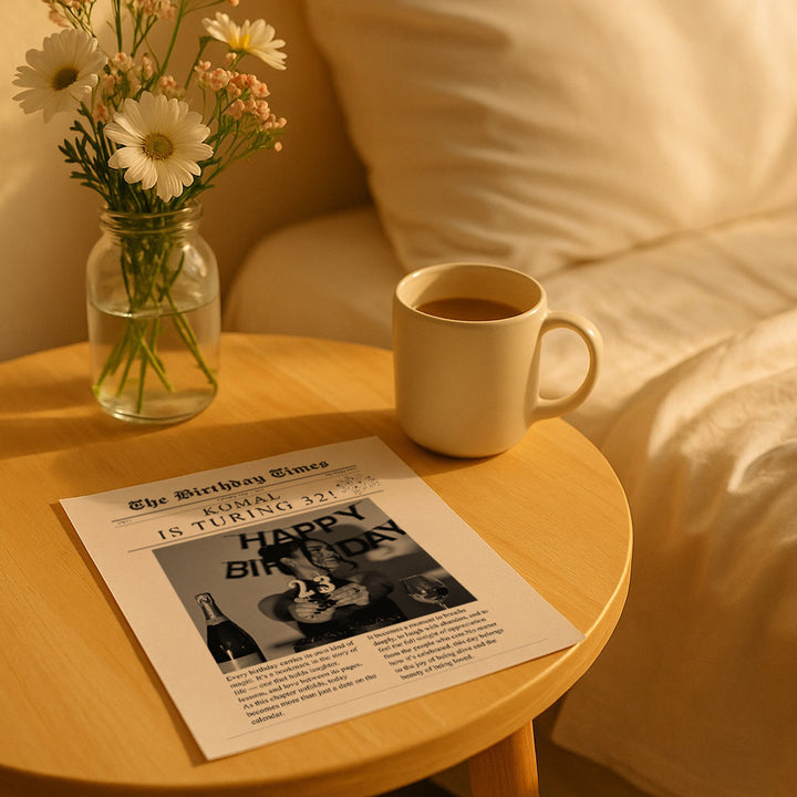 Birthday Day Newspaper - Personalised With Photos