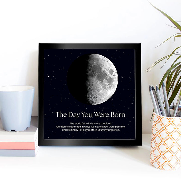 Personalized Moon Frame - Moon Phase Frame