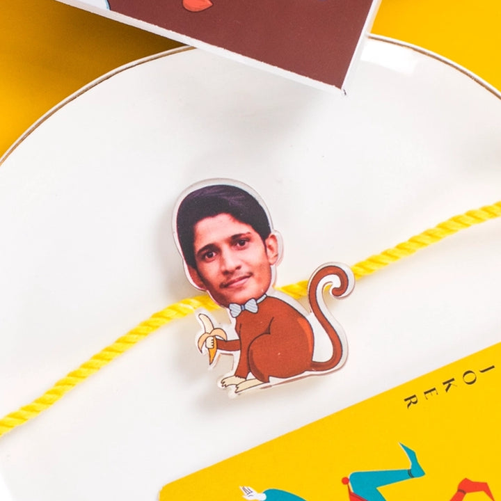 Personalised Monkey Acrylic Rakhi