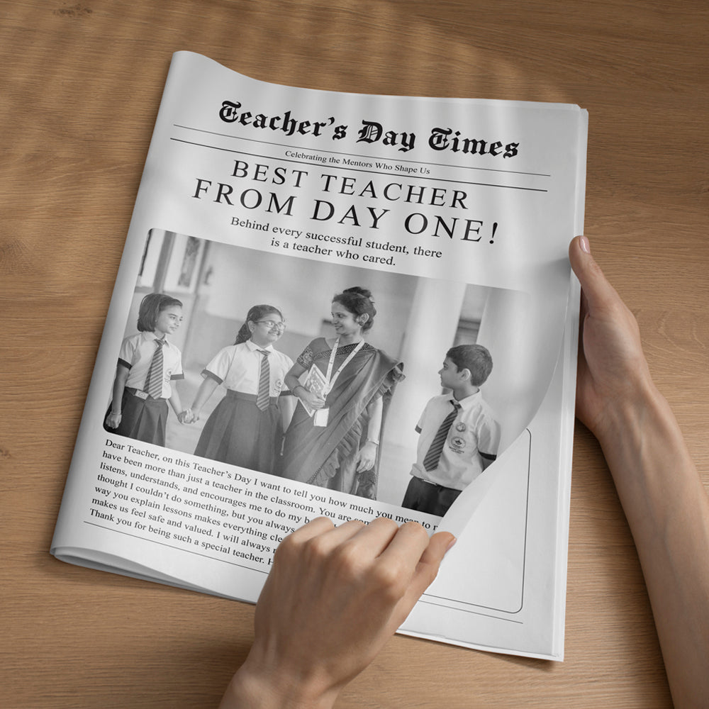 Teacher's Day Newspaper