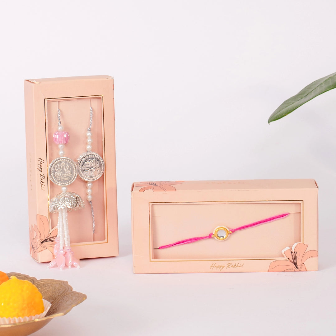 Pink Rakhi Combo