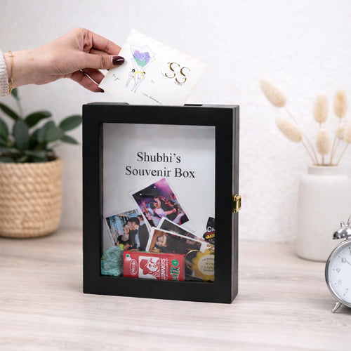 Personalized Souvenir & Keepsake Box - Black