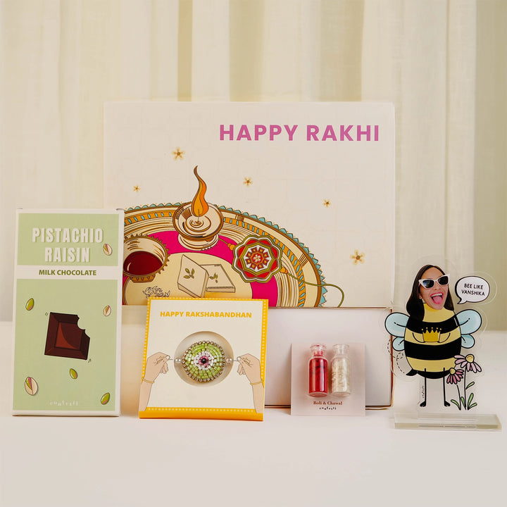 Buzzing Bee Rakhi Combo