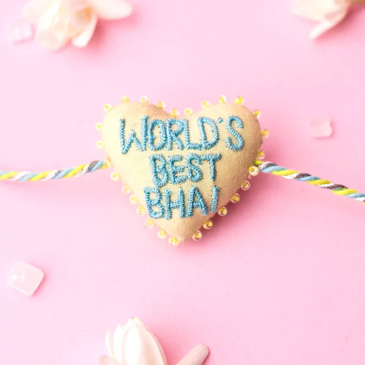World's Best Bhai 3D Rakhi