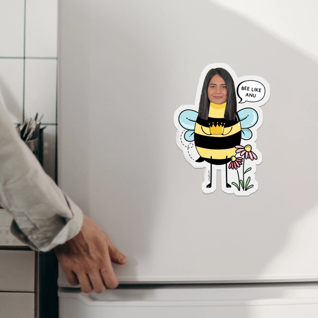 Bee Caricature Fridge Magnet