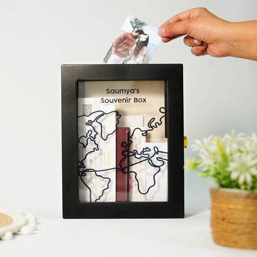 Travel Memory Box - souvenir & keepsake box customized
