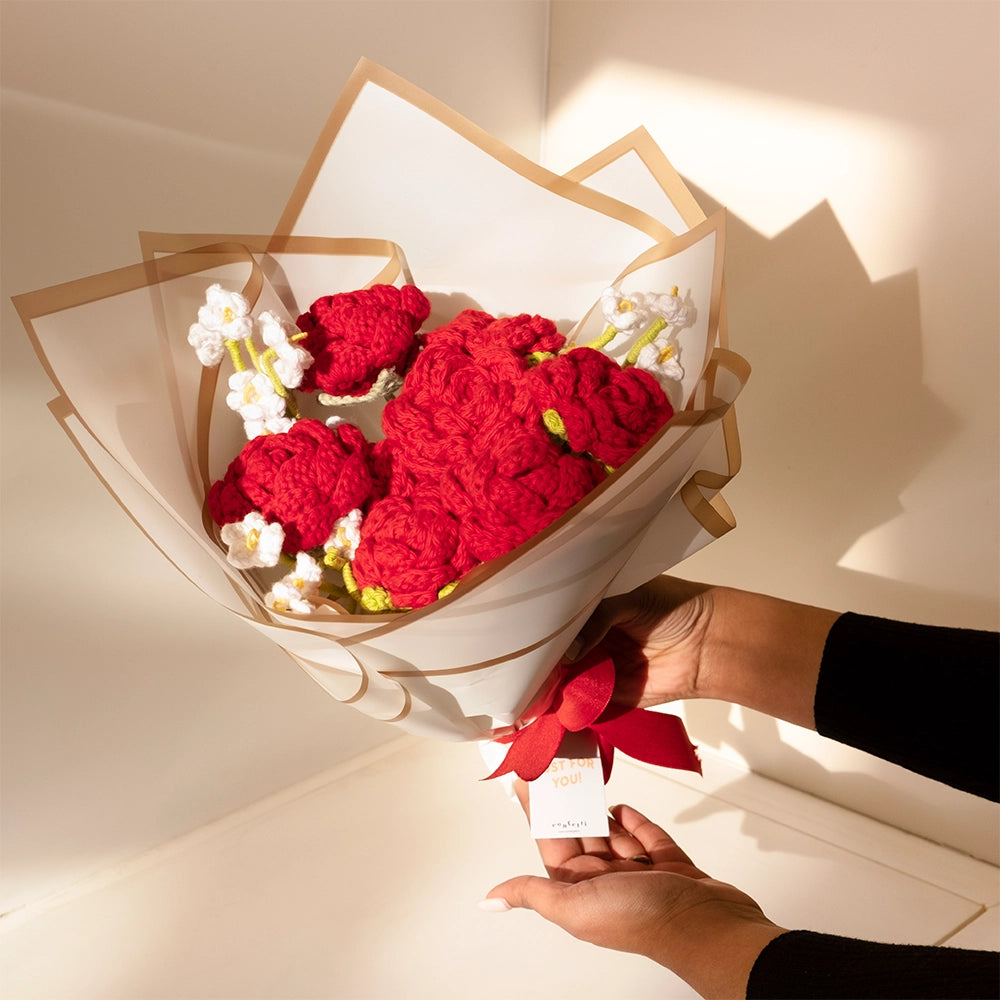 Everlasting Love Crochet Bouquet