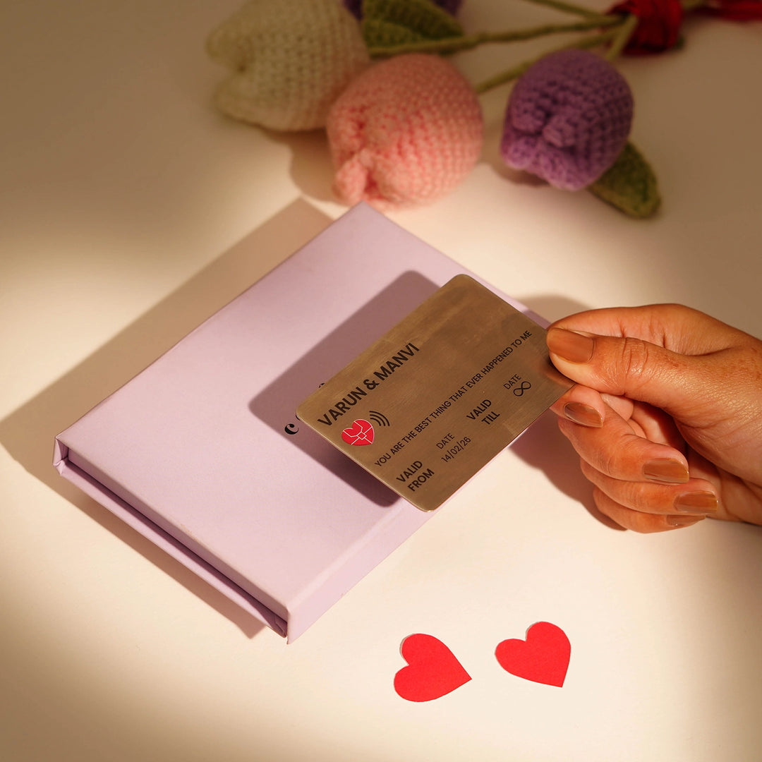 Personalised Valentine's Wallet Card