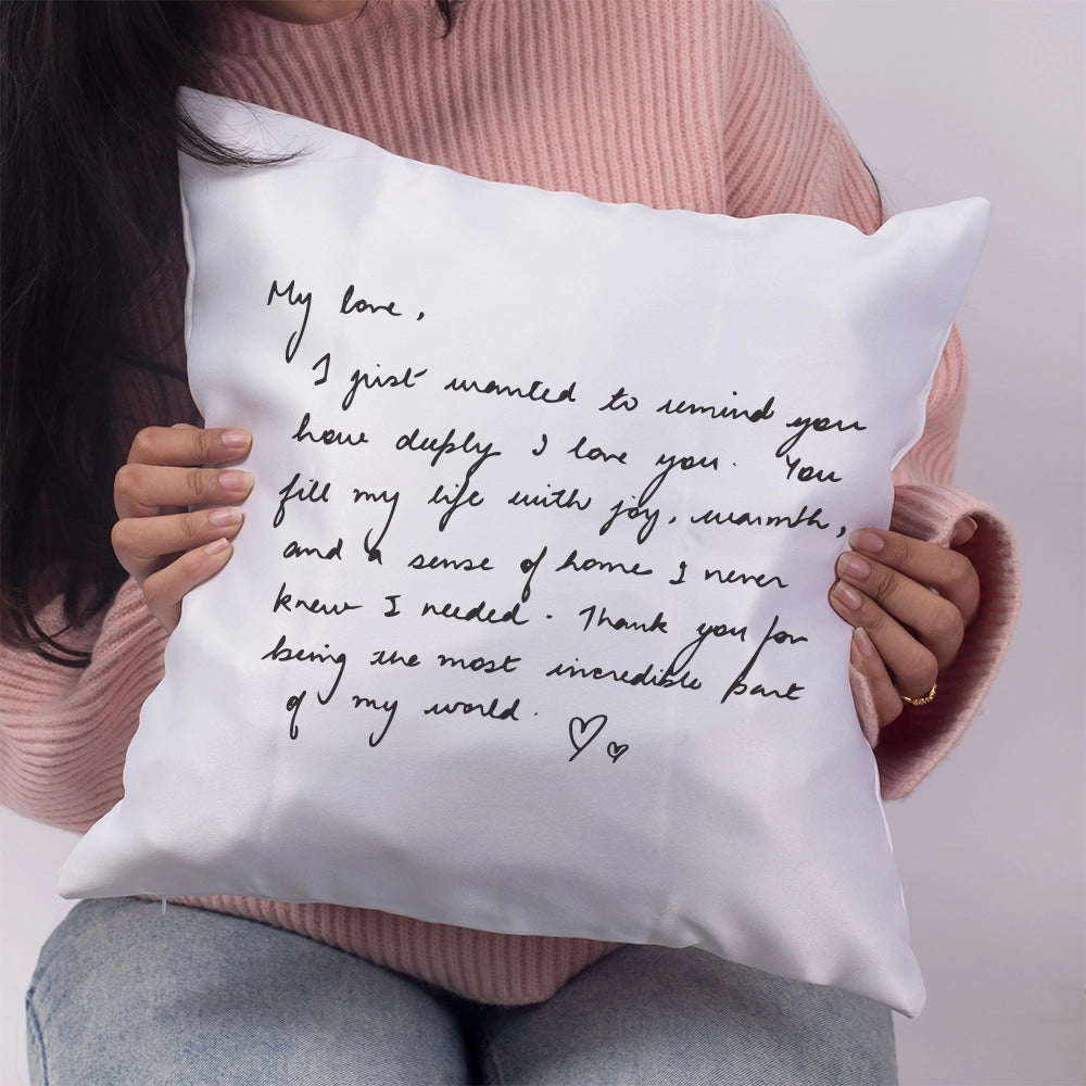 Letterly Yours Cushion Cover