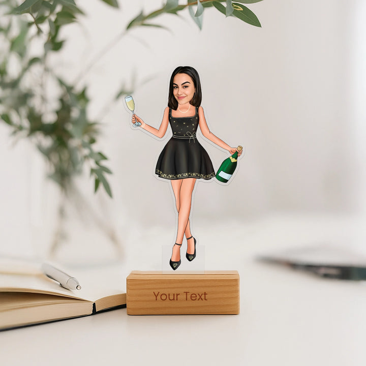 Custom Acrylic Caricature for Party Lover Girls