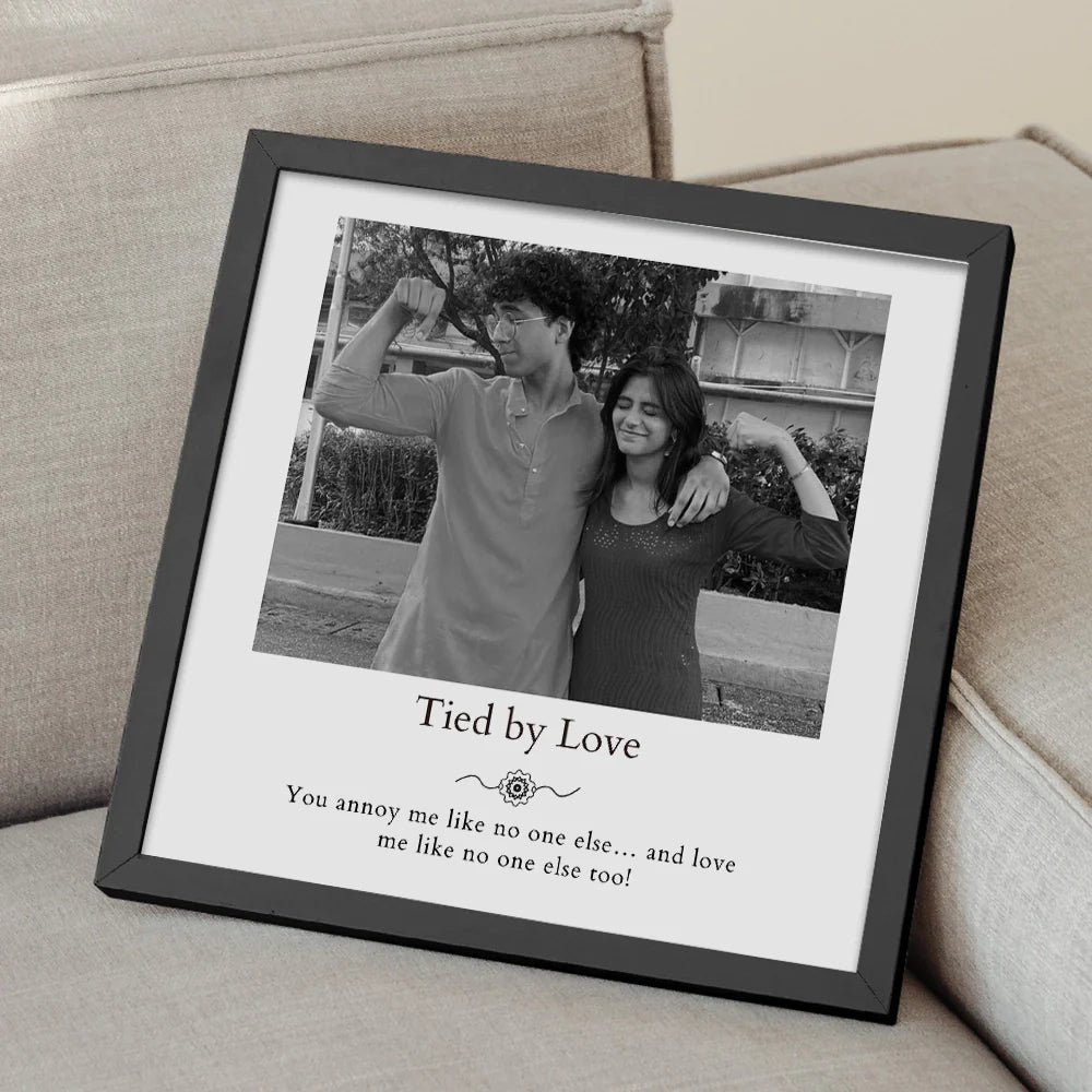 Personalized Siblings Photo Frame - Rakshabandhan keepsakes